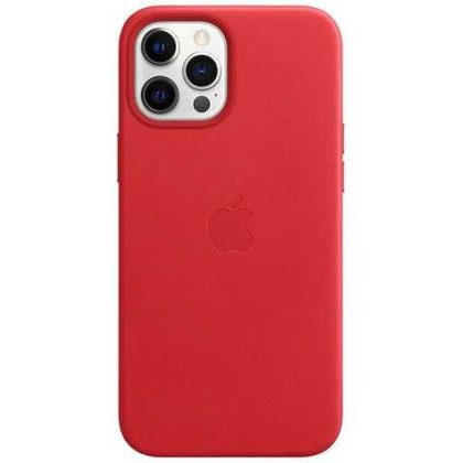 Чохол шкіряний Leather case with MagSafe + Animation for iPhone 12 Pro Max Original Quality