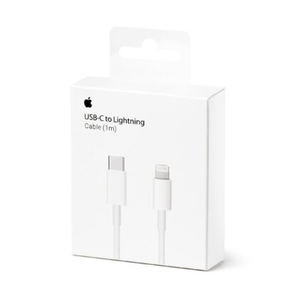 Кабель для Apple iPhone USB-C to Lightning Cable (1:1) (1m) box (Білий)