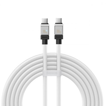 Кабель Baseus CoolPlay Series Type-C to Type-C 100W (2m) white