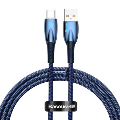 Кабель Baseus Glimmer Series Fast Charging Type-C 100W (1m) blue