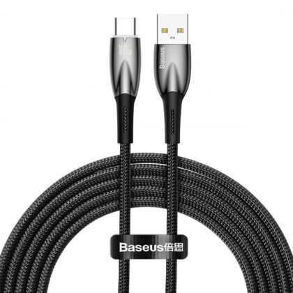 Кабель Baseus Glimmer Series Fast Charging Type-C 100W (2m) black