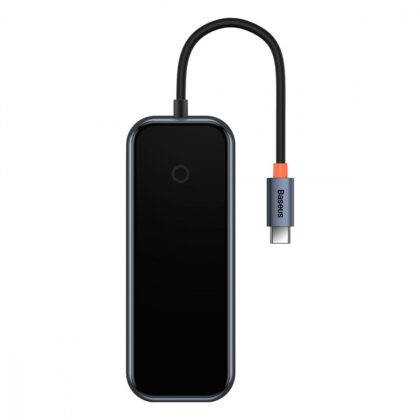 Type-C-Хаб Baseus AcmeJoy 4-Port Type-C HUB (Type-C to 3xUSB3.0 + Type-C PD&Data) dark gray