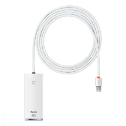 USB-A Хаб Baseus Lite Series 4-Port USB-A to USB 3.0*4 (2m) white