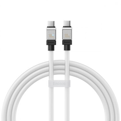Кабель Baseus CoolPlay Series Type-C to Type-C 100W (1m) white