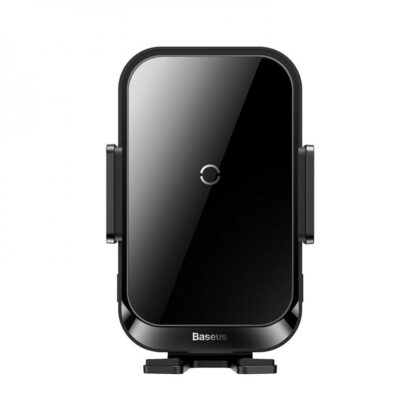Автомобільний тримач з бездротовою зарядкою Baseus Halo Electric 15W black