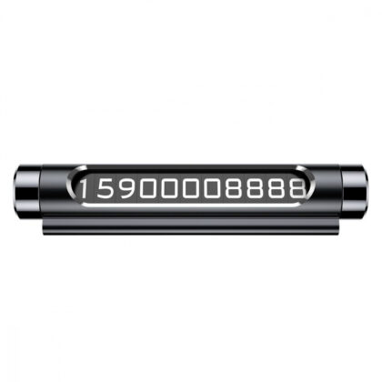 Паркувальна Карта Автовізитка Baseus Temporary Parking Number Card Black