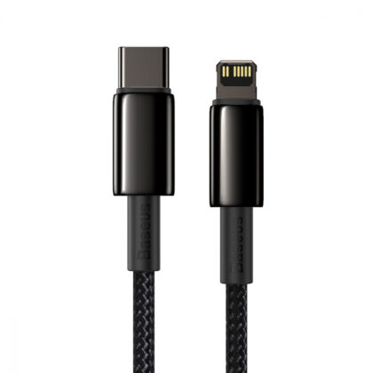 Кабель Baseus Tungsten Gold Type-C to Lightning PD 20W (1m) black