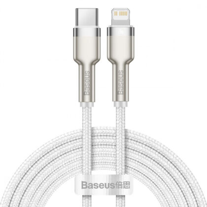 Кабель Baseus Cafule Metal Type-C to Lightning PD 20W (2m) white