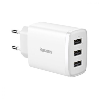 МЗП Baseus Compact 17W (3 USB) white