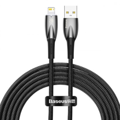 Кабель Baseus Glimmer Series Fast Charging Lightning 2.4A (2m) black