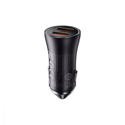 АЗП Baseus Golden Contactor Max Dual 60W USB + USB dark gray