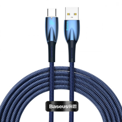 Кабель Baseus Glimmer Series Fast Charging Type-C 100W (2m) blue