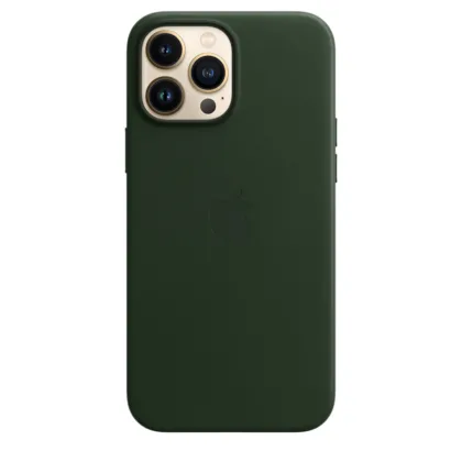 Чохол шкіряний Leather case with MagSafe + Animation for iPhone 13 Pro Max Original Quality