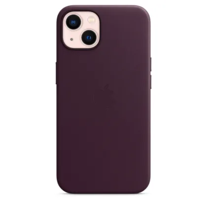 Чохол шкіряний Leather case with MagSafe + Animation for iPhone 13 Original Quality