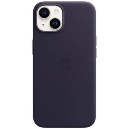 Чохол шкіряний Leather case with MagSafe for iPhone 14 Plus Original Quality