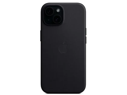 Чохол шкіряний Leather case with MagSafe for iPhone 15 Original Quality