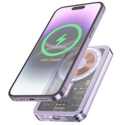 Повербанк Power Bank Hoco Q14 Ice Crystal PD20W з MagSafe 5000 mAh
