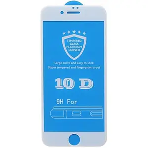 Захисне скло 10D для iPhone 6 6s White