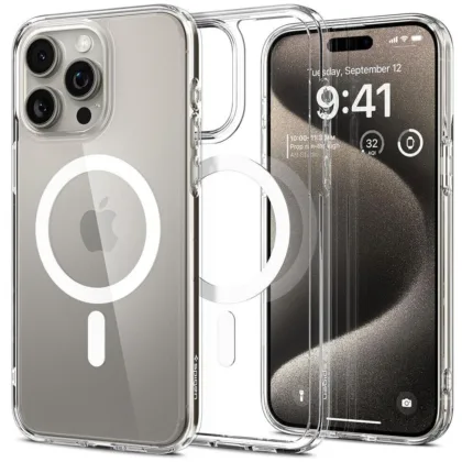 Чохол з акрилу НЕЖОВТІЮЧИЙ Crystal Acrylic Case with MagSafe для iPhone 15 Pro Max