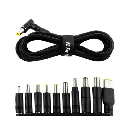 Кабель живлення для ноутбука 100W з набором перехідників USB Type-C на DC 10 в 1