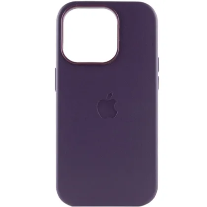 Чохол шкіряний Leather Case with MagSafe iPhone 14 Pro Lux