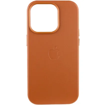 Чохол шкіряний Leather Case with MagSafe iPhone 15 Pro Lux