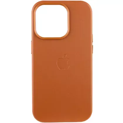 Чохол шкіряний Leather Case with MagSafe iPhone 15 Pro Lux