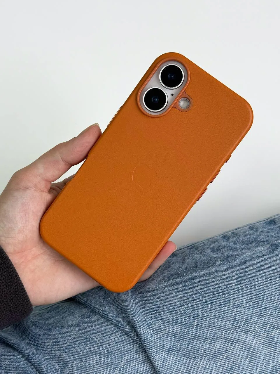 Чохол шкіряний Leather Case with MagSafe iPhone 15 Lux - Зображення 7