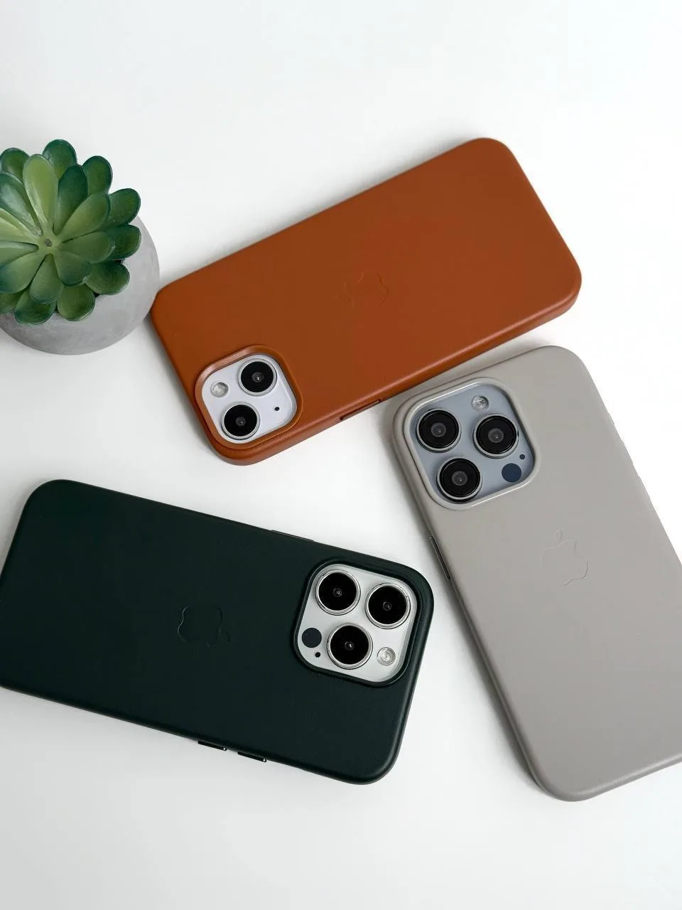 Чохол шкіряний Leather Case with MagSafe iPhone 14 Pro Lux - Зображення 2