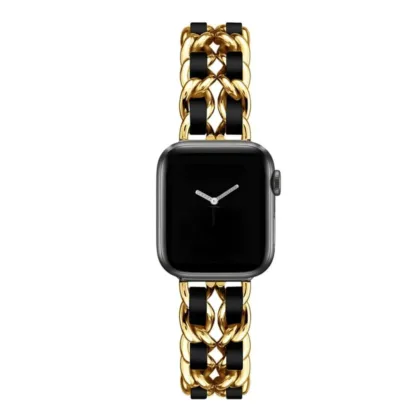 Ремінець Chanel Leather для Apple Watch 42 | 44 | 45 | 46 | 49 mm