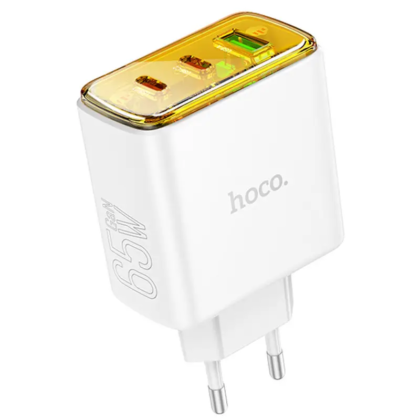 Мережевий зарядний пристрій Hoco CS44A 65W GaN Home Charger