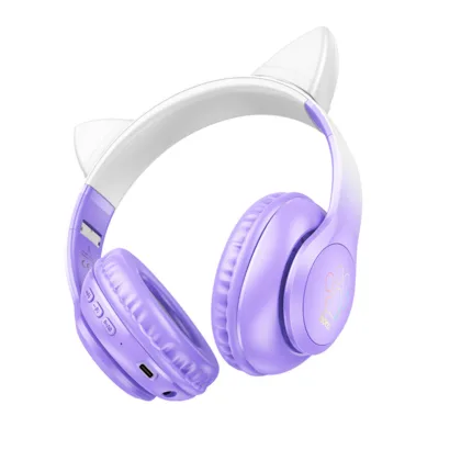 Навушники бездротові з вушками Hoco W42 Cat Ears BT Headphones