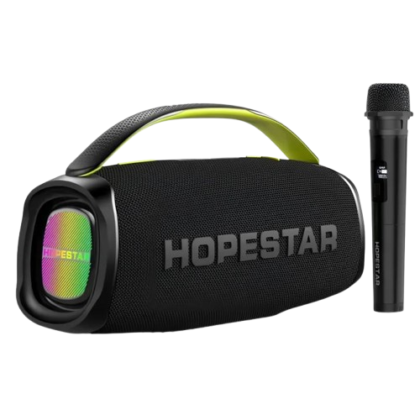 Колонка портативна з мікрофоном Bluetooth HOPESTAR A40 FM Караоке