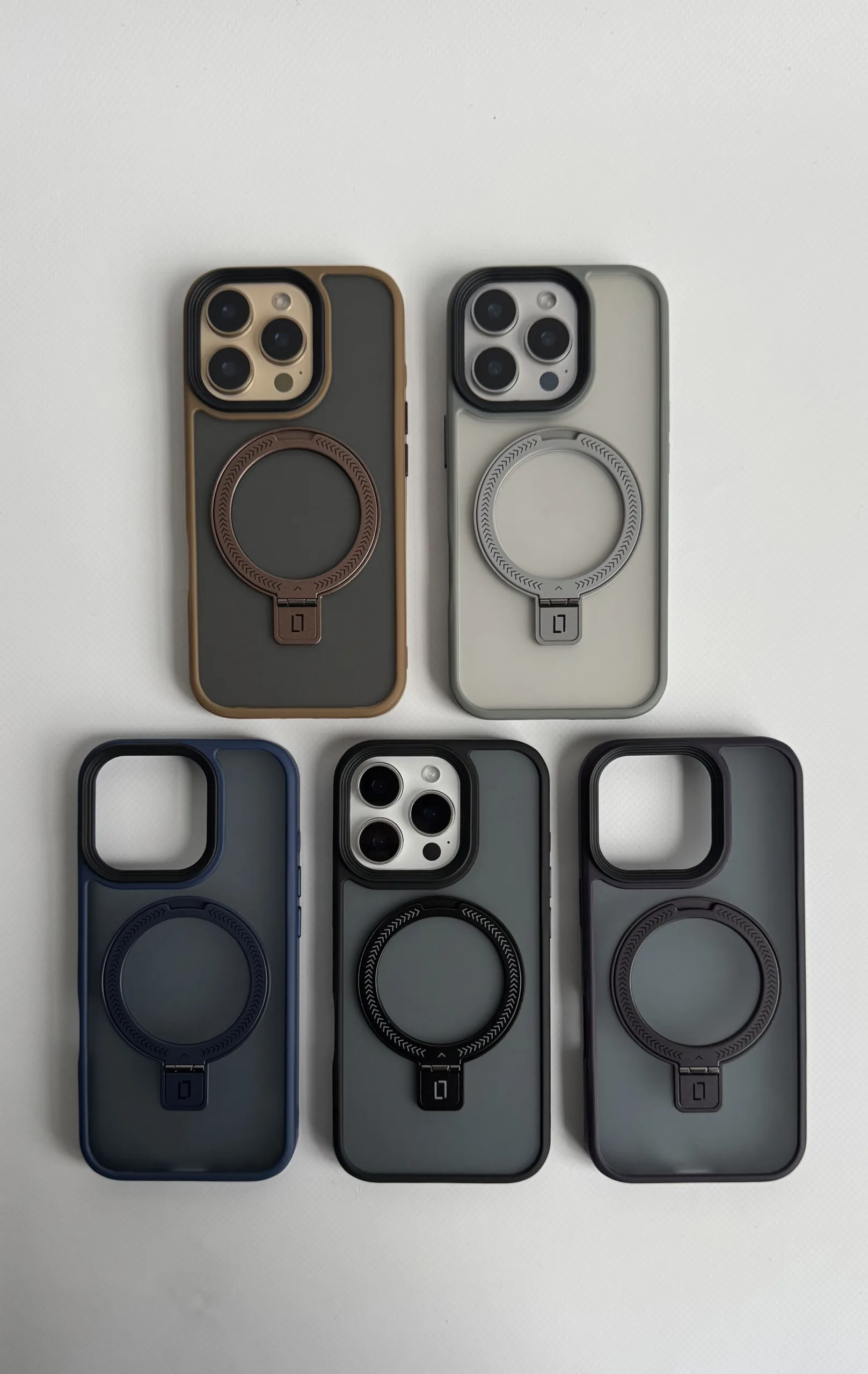 Чохол матовий з підставкою Nofelet MATT Ring case MagSafe для iPhone 15 Pro - Зображення 6