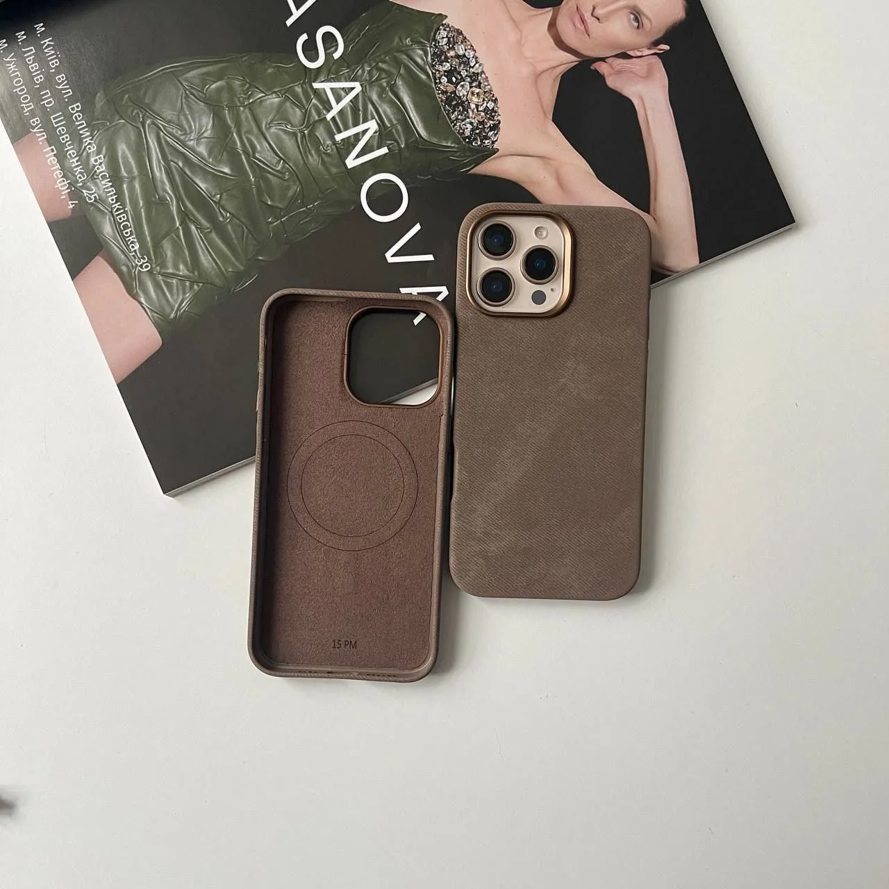 Чохол замшевий Flannel Fiber case MagSafe для iPhone 14 Pro Max - Зображення 6