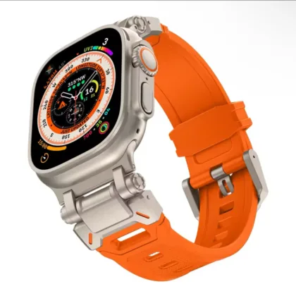Ремінець армований Metal and Rubber Band для Apple Watch 42 | 44 | 45 | 46 | 49 mm