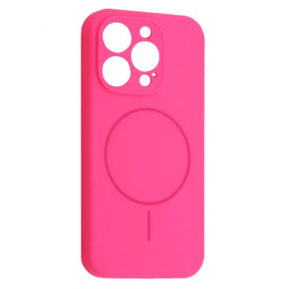 Чохол силіконовий Silicone Case Full Camera Fine Ring MagSafe for iPhone 15 Pro Max