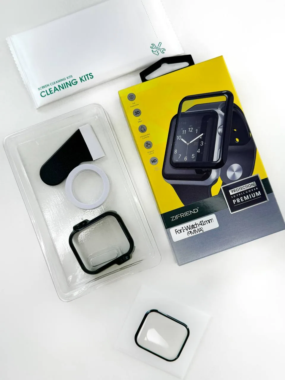 Захисне скло з трафаретом для поклейки Zifriend PMMA Tempered Glass with Applicator для Apple Watch 38 mm - Зображення 4