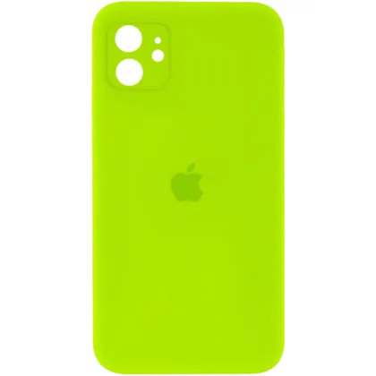 Чохол з квадратними бортиками Silicone case Square side iPhone 11