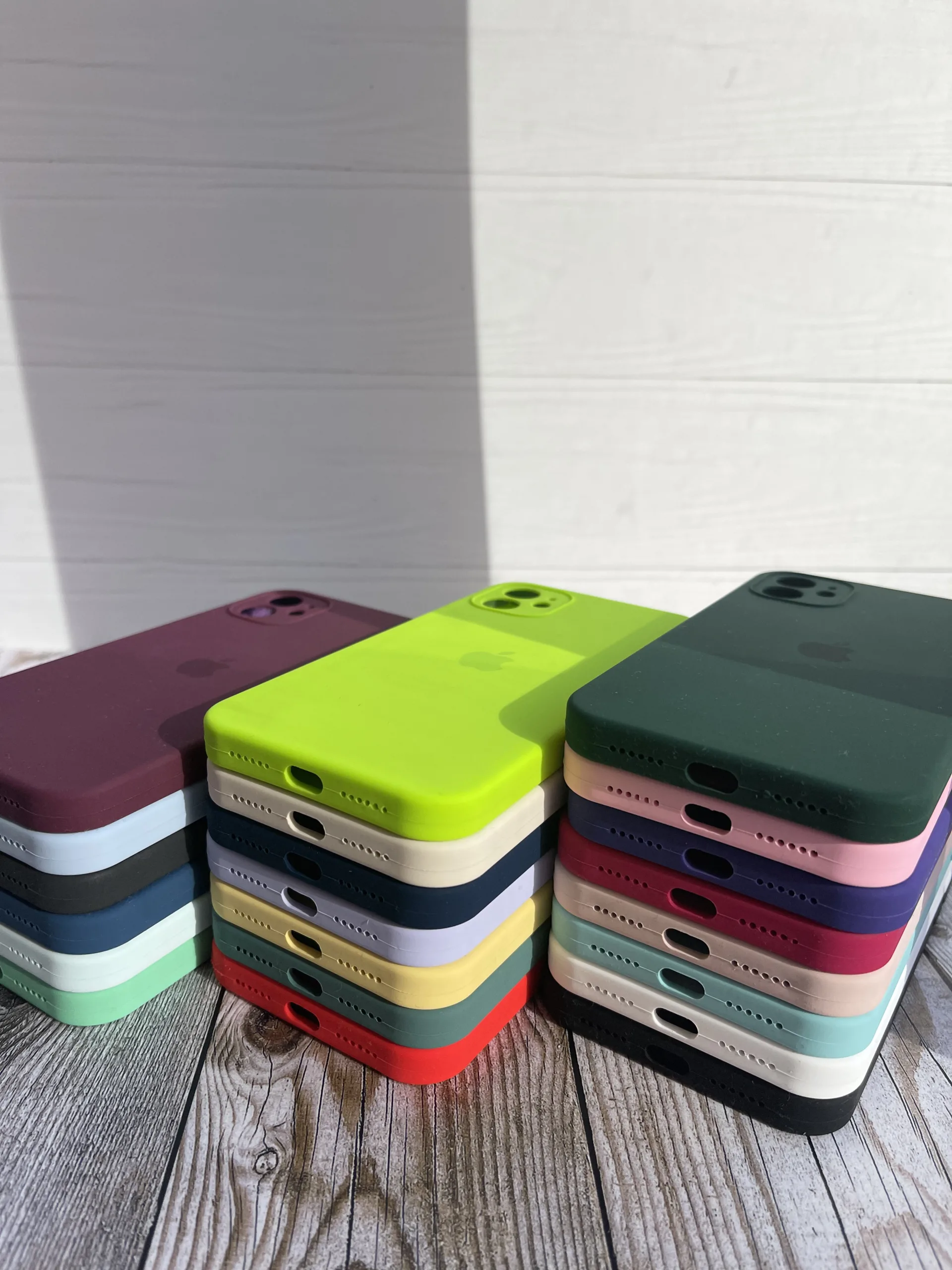 Чохол з квадратними бортиками Silicone case Square side iPhone 7 Plus | 8 Plus - Зображення 3