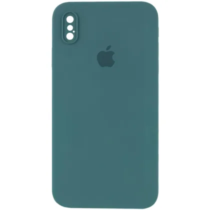 Чохол з квадратними бортиками Silicone case Square side iPhone Xs Max