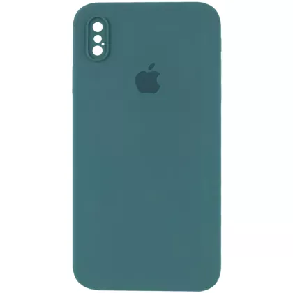 Чохол з квадратними бортиками Silicone case Square side iPhone Xs Max