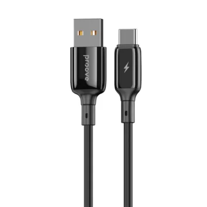 Кабель Proove Flex Metal USB to Type-C 2.4A (1m) black