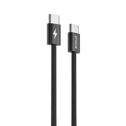 Кабель Proove Energy Stream Type-C to Type-C 60W (1m) black
