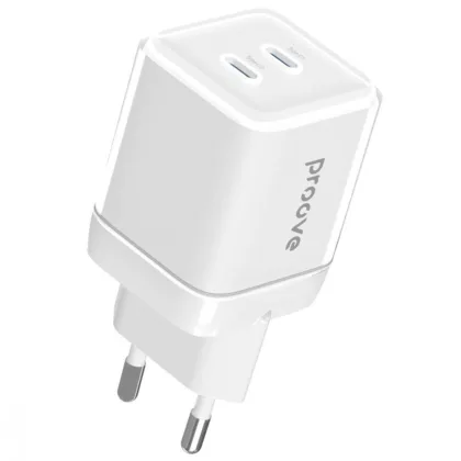Мережевий зарядний пристрій для ноутбука Proove Pure GaN Max 67W (Type-C + Type-C)