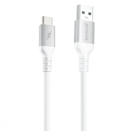 Кабель Proove ReGen Silicone USB to Type-C 3A (1m) white