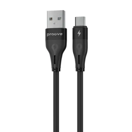 Кабель Proove Soft Silicone USB to Micro USB 2.4A (1m) black