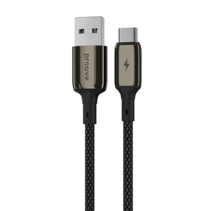 Кабель Proove Dense Metal USB to Type-C 2.4A (1m) black