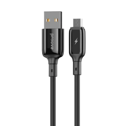 Кабель Proove Flex Metal USB to Micro USB 2.4A (1m) black
