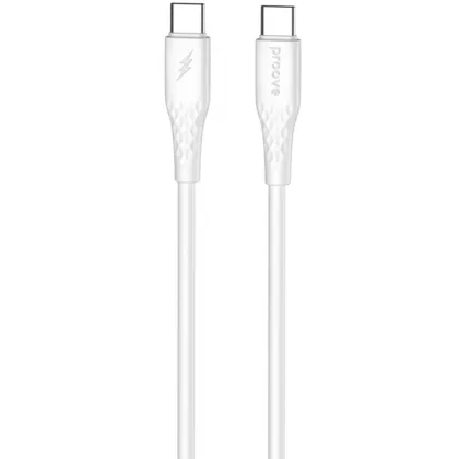 Кабель Proove GridLine Type-C to Type-C 60W (1m) white